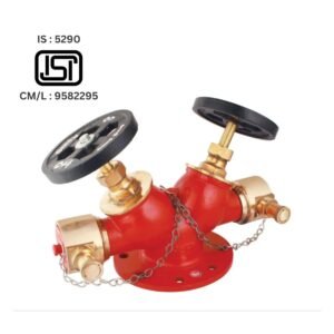 Double Headed Hydrant Valve GM by pareto industries no1 omex dealer in south india best fire safety equipments supplier in chennai tamilnadu